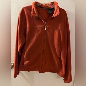 Mens XLarge LL Bean fleece zip up jacket